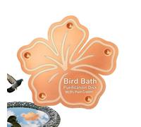Disco rame bagno degli uccellis fiori | Disco floreale rames abbeveratoio uccellis | Disc purificazione vasche u-ccelli esterno | Piastra pulizia rame prevenzione alghe vaschette u-ccelli per giardino