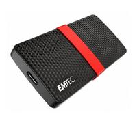 Disco Rigido Emtec X200 256GB SSD USB Tipo C 450MB/s Nero Rosso