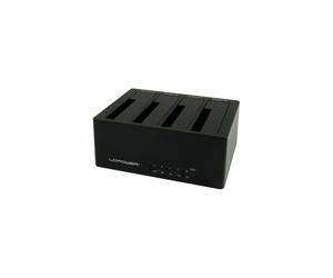 Disco rigido esterno - LC-Power - LC-DOCK-U3-4B - USB 3.0 Tipo-A - 5 Gbit/s - Nero