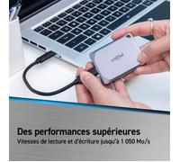 Disco rigido SSD esterno - CRUCIAL - X9 Pro - 2 TB - USB 3.2 Gen-2 2x2 - Grigio