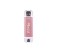 Disco Rigido Transcend ESD310 2TB SSD USB Type-A a USB Type-C 10 Gbit/s Rosa