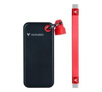 Disco Rigido Verbatim Pocket SSD 512 GB M.2 USB Tipo C 10 Gbps Nero Rosso