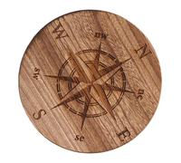 Disco rituale decorativo per meditazione in legno inciso con ruota sole e luna, vassoio per gioielli vintage, tavola da divinazione per soggiorno, ufficio, meditazione, camera da a collo