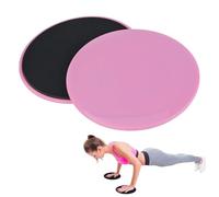 Disco Scorrevole, 2PCS Disco Scorrevole a Doppio Lato Esercizio Core Multifunzione Slider Sport Allenamento Completo del Corpo per Fitness Palestra, Casa, Yoga, Pilates (Rosa)