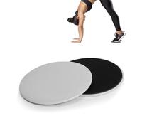 Disco Scorrevole, 2PCS Disco Scorrevole a Doppio Lato Esercizio Core Multifunzione Slider Sport Allenamento Completo del Corpo per Fitness Palestra, Casa, Yoga, Pilates (Grigio)