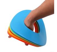 Disco Segnalatore Calcio TPE 19.5cm Antiscivolo | Materiale TPE elastico, resistenza impatti, durata basse temp, ideale inverno, morbido al tocco(Yellow)