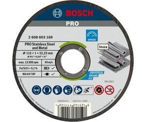 Disco smerigliatrice Bosch Ø 115x1x22,23 mm 10 pz Nero-grigio