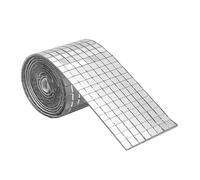 Disco Specchio Piastrelle - Adesivi Riflettenti Autoadesivi, Piazze Artigianali Lucenti Impermeabili, Mosaici Di Vetro Leggeri | Pannelli Del Pavimento Del Soffitto A Parete Decorativo Per Cucine In A