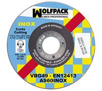 Disco taglio abrasivo inossidabile 125 x 1,0 x 22,2 mm.