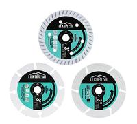 Disco Taglio Diamantato - 3pcs 75 x 10mm Carburo Legno/Calcestruzzo/Metallo Dischi Diamantati per Taglio Legno, Granito, Marmo, Calcestruzzo, Tondino, Lamiera D'acciaio,LEKOMESH