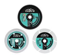 Disco Taglio Diamantato - 3pcs 75 x 10mm X Maglia/HSS/Metallo Dischi Diamantati per Taglio Gres Porcellanato, Metallo Morbido, Tondino, Lamiera D'acciaio,LEKOMESH