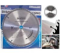 Disco taglio legno A 60 denti 230 mm lama per smerigliatrice 230 x 25.40 mm