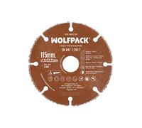Disco taglio legno/plastica Ø 115 mm. Filo in carburo di tungsteno
