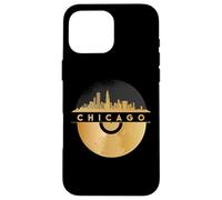 Disco-Techno Raves DJ House-Vinyl Music Skyline-CHICAGO Custodia per iPhone 16 Pro Max