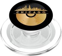 Disco-Techno Raves DJ House-Vinyl Music Skyline-CHICAGO PopSockets PopGrip per MagSafe