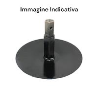 DISCO TERMINALE LATERALE ZAPPETTE CON ESAGONO SALDATO PER ASSE FRESA MOTOZAPPA