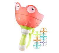 Disco Volante Rana - 23 Cm PP Gioco Cattura Rane | Gioco A Staffetta Interattivo Per Famiglie All'aperto Rope Spinner | Giocattolo Di Lancio Manuale: Attività Divertente Per Ragazzi E Ragazze, Nel Cor