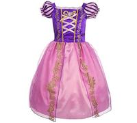 Discoball Costume da principessa Rapunzel per cosplay, per bambine e ragazze, per Halloween, feste di compleanno