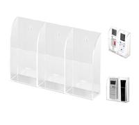 Discoball - Supporto organizer da parete per telecomando dell’aria condizionata e della TV, materiale: acrilico, Acrilico, 3 Compartments