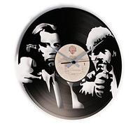 DISCOCLOCK - Orologio in vinile SILENZIOSO e PERSONALIZZABILE - EZEKIEL 25:17 - IDEA REGALO PER FAN DI PULP FICTION, TARANTINO
