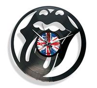 DISCOCLOCK - Orologio in vinile silenzioso e personalizzabile - TRIBUTE - Omaggio all'Epoca del Rock, perfetto per gli amanti del Rock'n'Roll