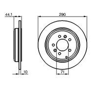 Discofreno 0 986 478 556 BOSCH per PEUGEOT