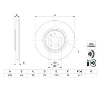 BOSCH 0 986 479 G69 Disco freno