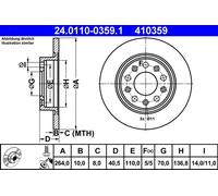 Discofreno 24.0110-0359.1 ATE per ALFA ROMEO