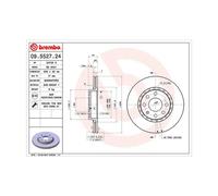 Discofreno 360406008100 MAGNETI MARELLI per OPEL