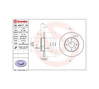 Magneti Marelli Disco Freno Post. Alfa 33 (90->94)/ 145/ Df0214