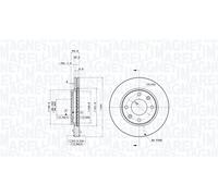 Discofreno 360406040501 MAGNETI MARELLI per CITROËN