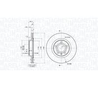Discofreno 360406049901 MAGNETI MARELLI per AUDI VW SEAT