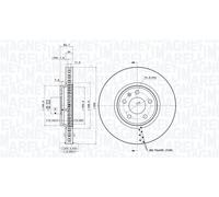 360406081501 MAGNETI MARELLI BREMBO DISCO FRENO (COPPIA 2PZ) AUDI A4. A5. Q5