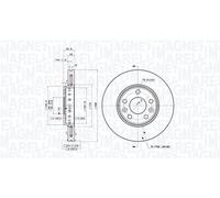 Discofreno 360406108301 MAGNETI MARELLI per RENAULT