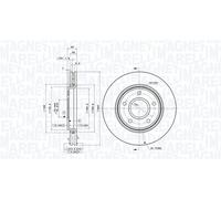 Discofreno 360406119601 MAGNETI MARELLI per VW FIAT CHRYSLER DODGE