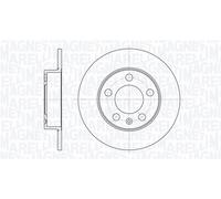 Magneti Marelli Disco freno 361302040151 Posteriore Audi A3/Skoda Set di 2 dischi