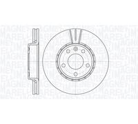 Magneti Marelli Disco freno 361302040164 anteriore ventilato singolo