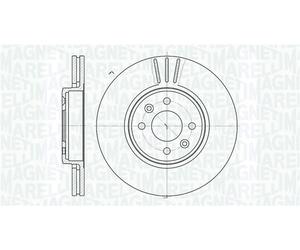 Discofreno 361302040198 MAGNETI MARELLI per RENAULT