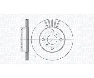 Discofreno 361302040204 MAGNETI MARELLI per TOYOTA