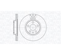MAGNETI MARELLI disco freno 361302040232 ventilato diametro 257 spessore 20 mm 5 fori