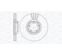 Discofreno 361302040370 MAGNETI MARELLI per FORD