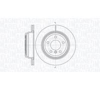 Discofreno 361302040780 MAGNETI MARELLI per BMW