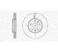 MAGNETI MARELLI 361302040800 disco freno ventilato diametro 296 mm spessore 28 mm auto