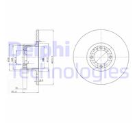 Discofreno BG2081 DELPHI per ROVER