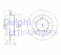Discofreno BG2584 DELPHI per SUZUKI