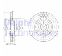 Discofreno BG2617 DELPHI per FIAT LANCIA ALFA ROMEO