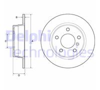 Discofreno BG2624 DELPHI per BMW