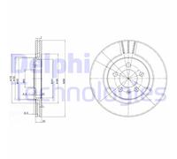 Discofreno BG2713 DELPHI per VW SEAT