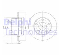 Discofreno BG2746 DELPHI per VW AUDI SKODA