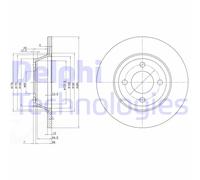 Discofreno BG2783 DELPHI per AUDI